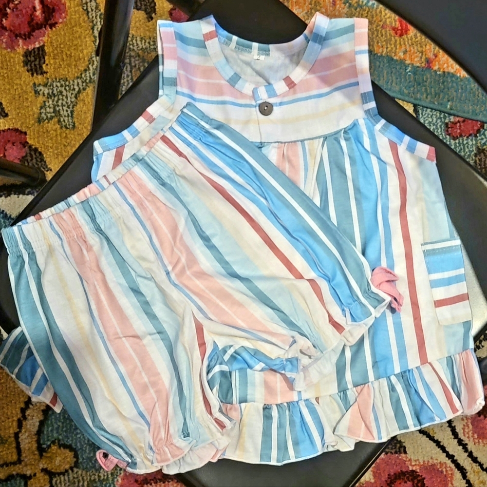 Blue Striped Set